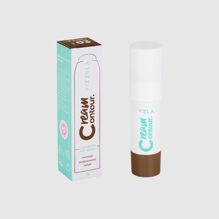 Contorno em Bastão Vizzela Cream Contour Cor 03