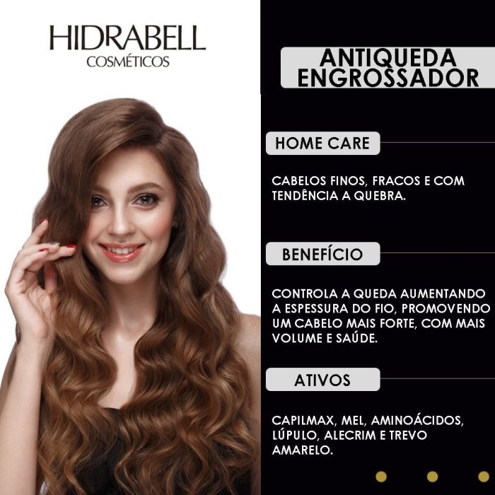 Condicionador Hidrabell Plus Antiqueda Engrossador 270 g