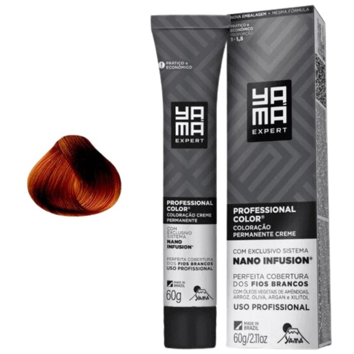 Coloração Professional Color Nano Infusion Yamá 7.4 Louro Médio Acobreado 60 g