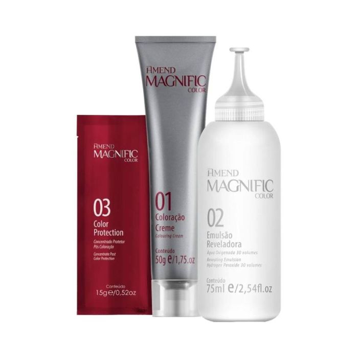 Coloração Amend Magnific Color 12.89 Louro Claríssimo Pérola Cendré 47 g