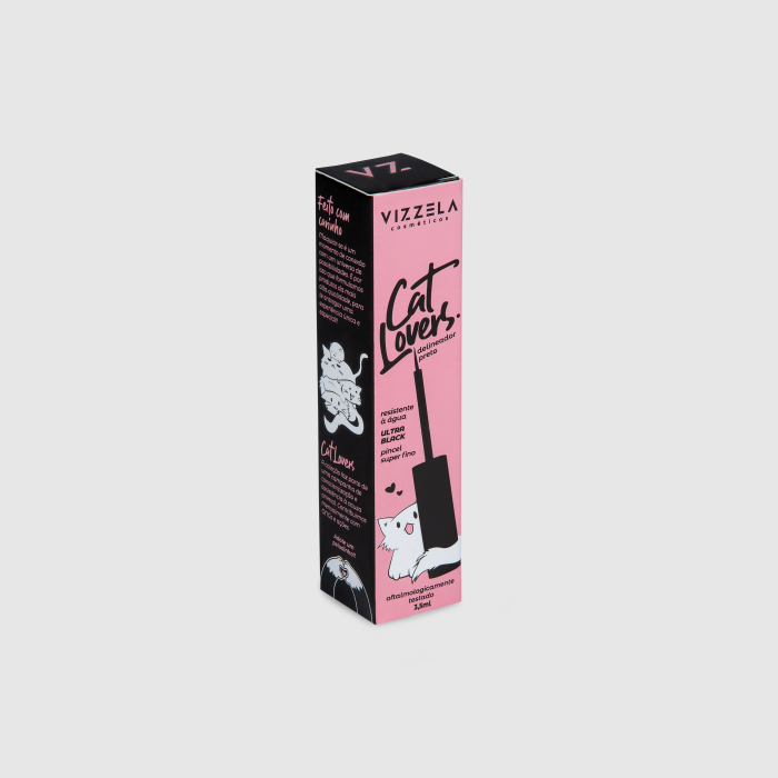 Delineador Preto Vizzela Cat Lovers