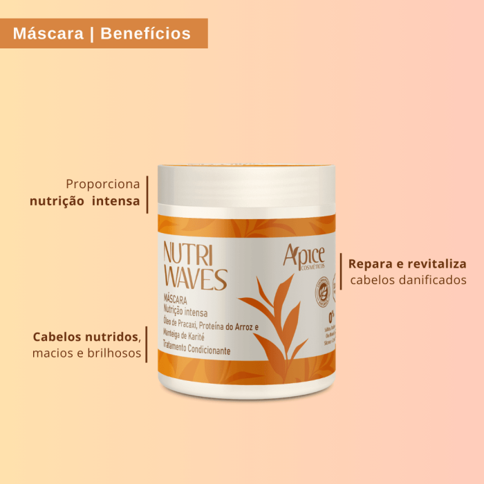 Máscara Capilar Apice Nutri Waves 500 g
