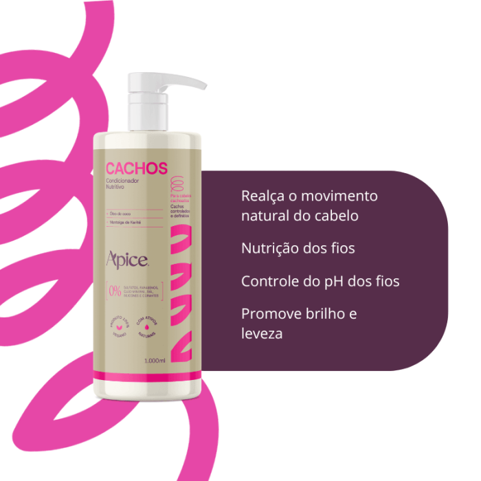Condicionador Apice Cachos Essence Nutritivo 1 L