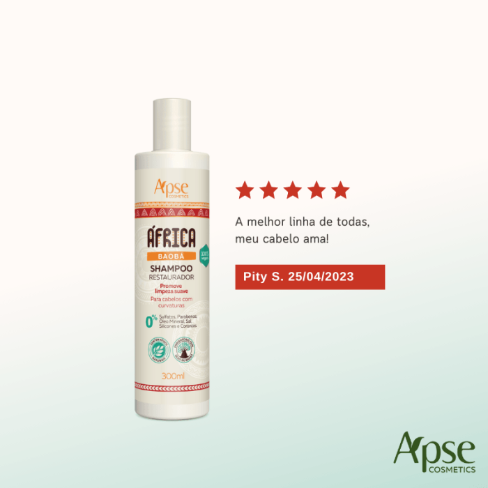 Shampoo Apice África Baobá Restaurador 300 ml