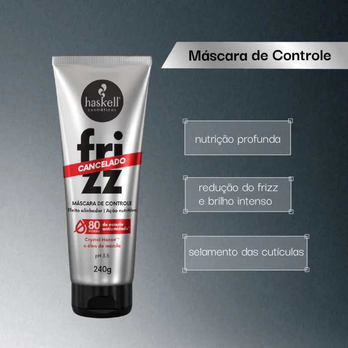 Máscara de Controle Haskell Frizz Cancelado 240 g