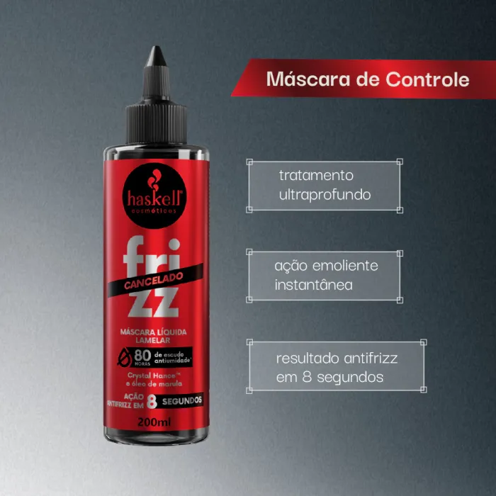 Máscara Líquida Lamelar Haskell Frizz Cancelado 200 ml