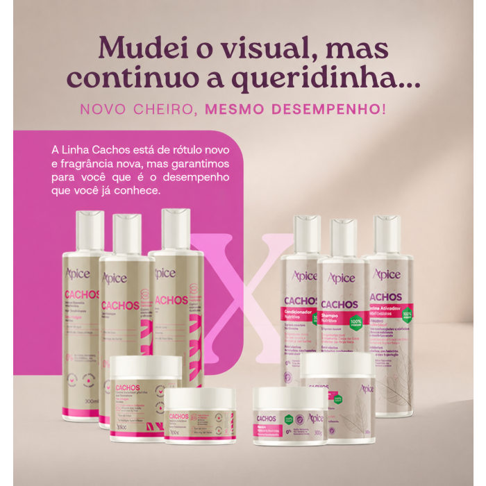 Ativador e Modelador Anti-Frizz Apice Cachos Essence 500 g