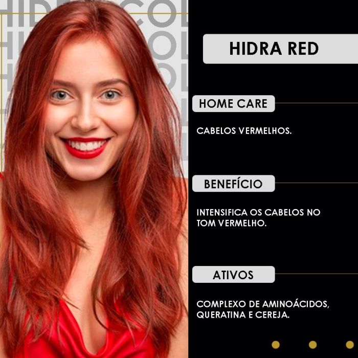Máscara Pigmentante Hidra by Lunna Color Red 250 g
