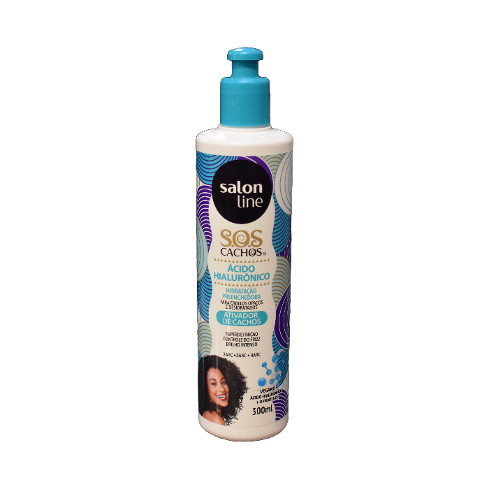 Ativador de Cachos S.O.S Cachos Ácido Hialurônico Salon Line 300 ml