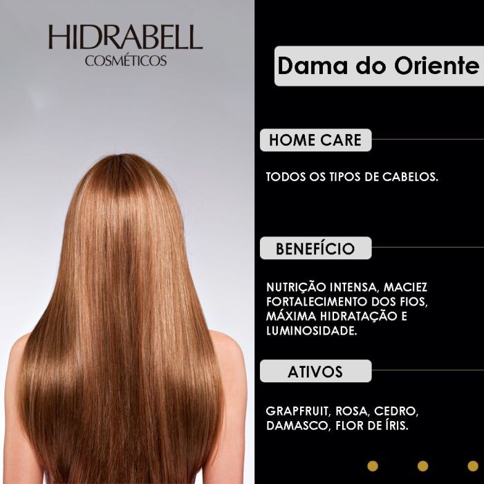 Máscara Capilar Hidrabell Dama do Oriente 800 g