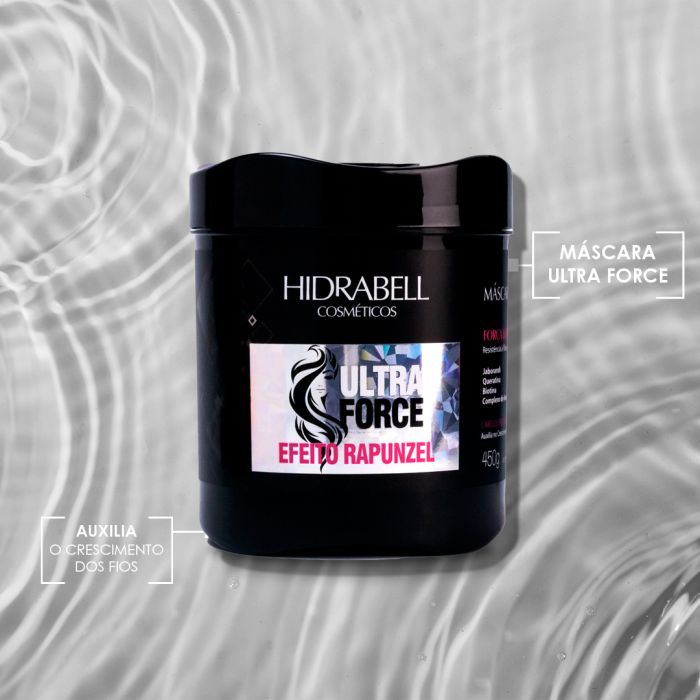 Máscara Capilar Hidrabell Ultra Force Efeito Rapunzel 450 g