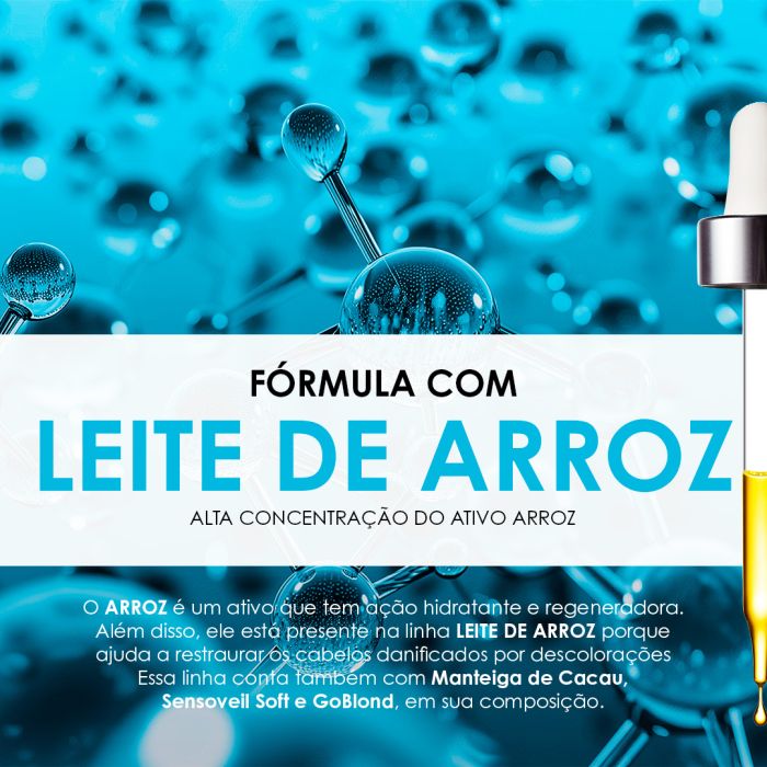 Máscara Capilar Hidrabell Leite de Arroz Antiemborrachamento 250 g