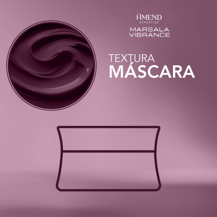 Máscara Pigmentante Amend Vibrance Marsala Expertise 300 g