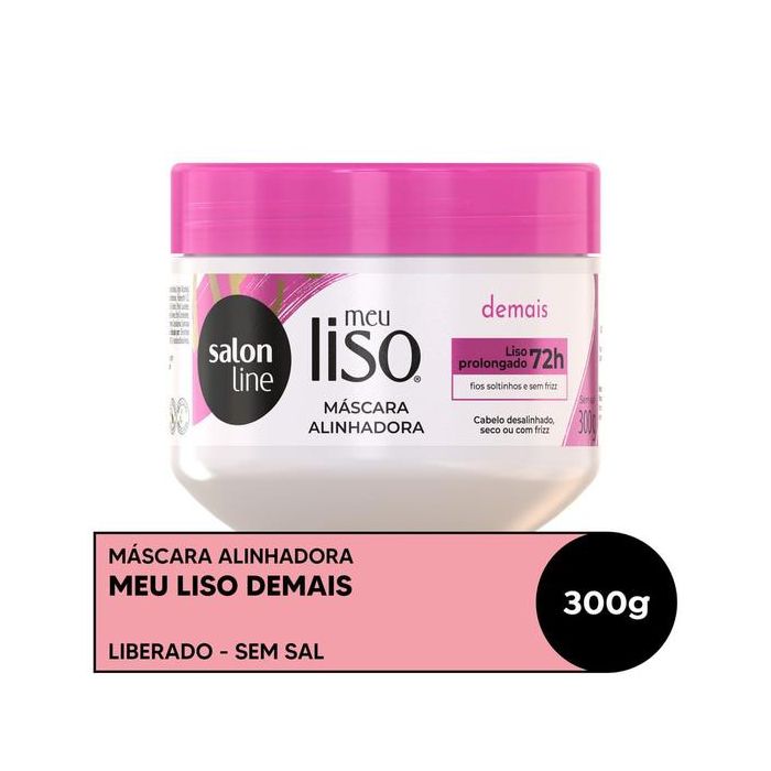 Salon Line Meu Liso Demais Máscara Capilar 300 g