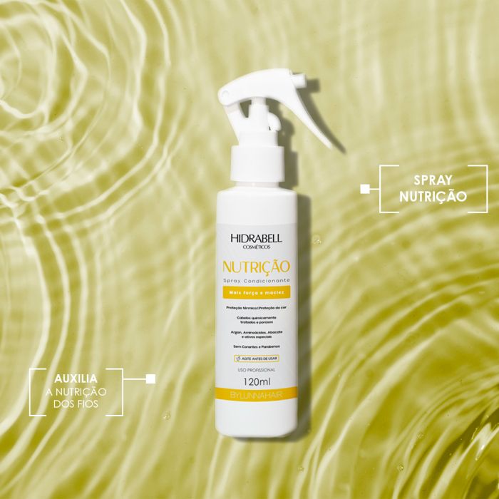 Spray Condicionante Hidra by Lunna Nutri Silicone 120 ml