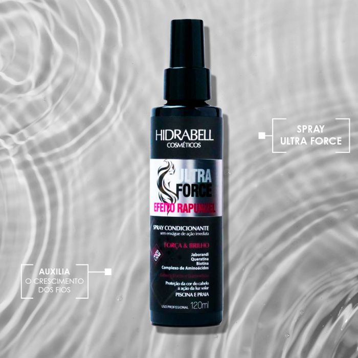 Spray Condicionante Hidrabell Ultra Force Efeito Rapunzel 120 ml