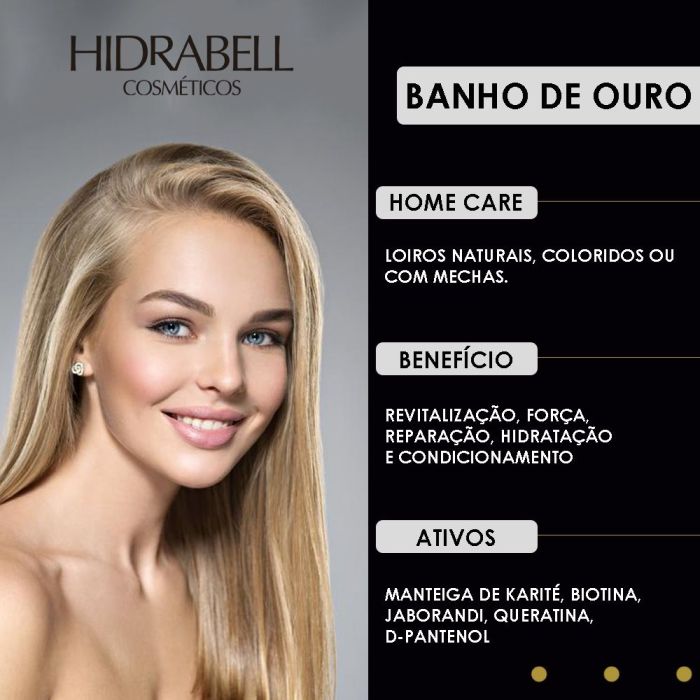 Máscara Capilar Hidra by Lunna Banho de Ouro 250 g