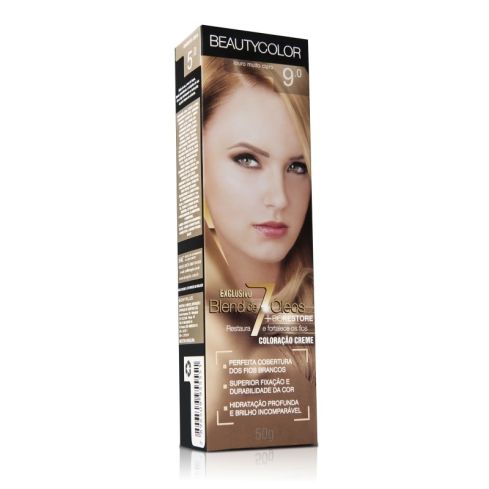 Coloração BeautyColor 9.0 Louro Muito Claro 50 g — imagem 1