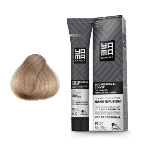Coloração Professional Color Nano Infusion Yamá 9.1 Louro Muito Claro Acinzentado 60 g — imagem 1