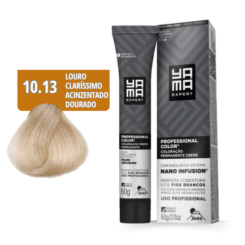 Coloração Professional Color Nano Infusion Yamá 10.13 Louro Ultra Claro Bege 60 g — imagem 1