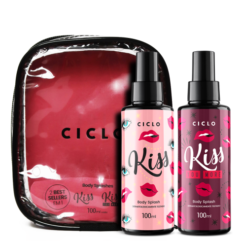 Estojo Ciclo Body Splash Kiss 100 ml + Kiss You More 100 ml — imagem 1