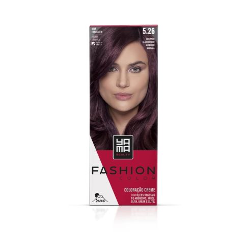 Mini Kit Coloração Fashion Color Yamá 5.26 Castanho Claro Irisado 60 g + 60 ml — imagem 1