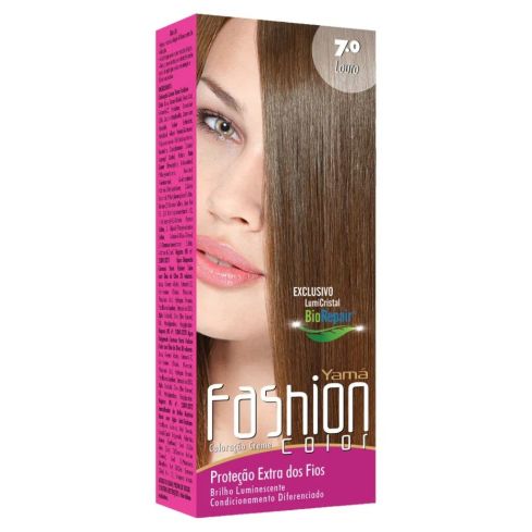Mini Kit Coloração Fashion Color Yamá 7.0 Louro Médio 60 g + 60 ml — imagem 1