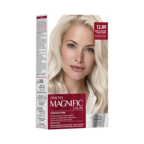 Coloração Amend Magnific Color 12.89 Louro Claríssimo Pérola Cendré 47 g — imagem 1