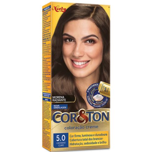 Coloração Cor & Ton 5.0 Castanho Claro 50 g — imagem 1