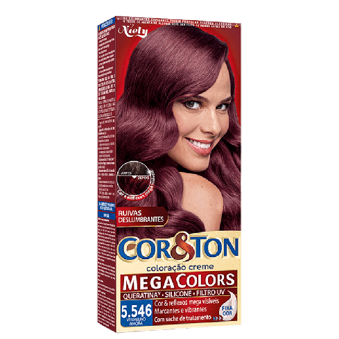 Coloração Cor & Ton 5.546 Vermelho Amora 50 g — imagem 1
