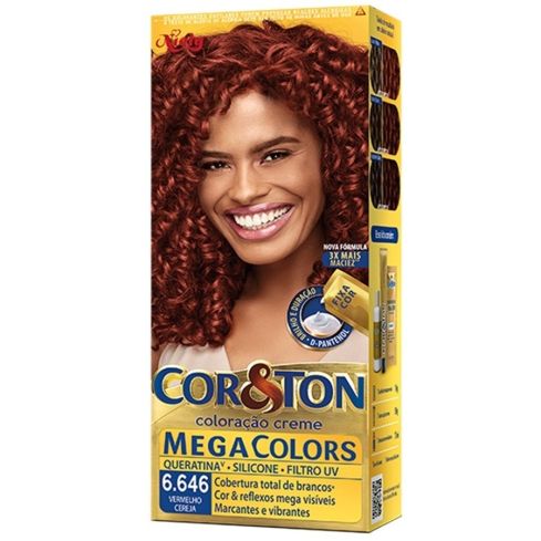 Coloração Cor & Ton 6.646 Vermelho Cereja 50 g — imagem 1