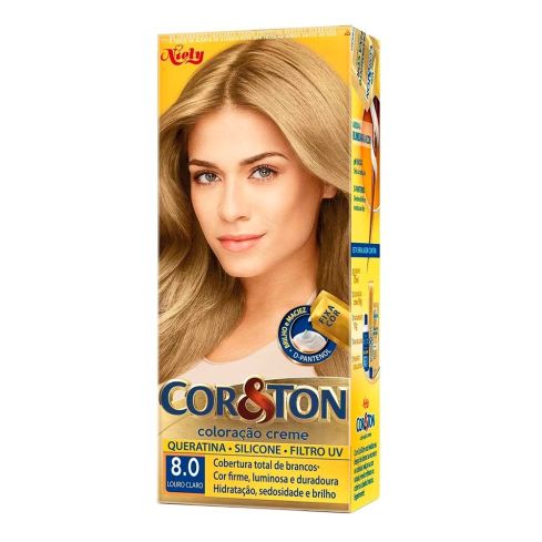 Coloração Cor & Ton 8.0 Louro Claro 50 g — imagem 1