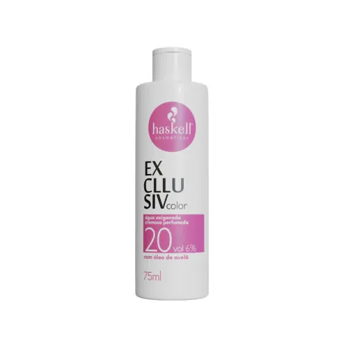 Água Oxigenada Cremosa Haskell Excllusiv Color 20 Volumes 75 ml — imagem 1