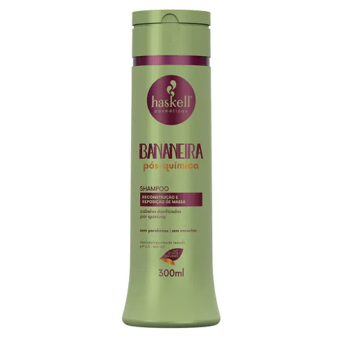 Shampoo Haskell Bananeira Pós-Química 300 ml — imagem 1