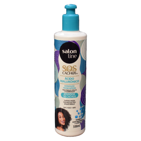 Ativador de Cachos S.O.S Cachos Ácido Hialurônico Salon Line 300 ml