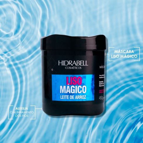 Máscara Capilar Hidrabell Liso Mágico 450 g — imagem 1