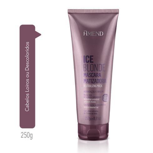 Máscara Matizadora Amend Ice Blonde 250 g — imagem 1