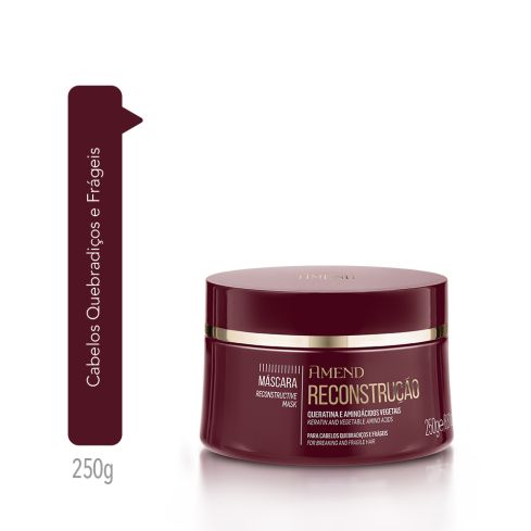 Máscara Capilar Amend Máscaras Essenciais Reconstrução 250 g — imagem 1