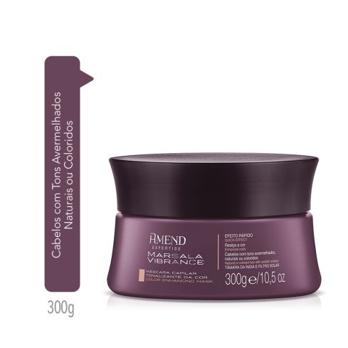 Máscara Pigmentante Amend Vibrance Marsala Expertise 300 g — imagem 1