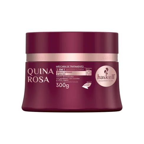 Máscara de Tratamento Haskell Quina Rosa 300 g — imagem 1
