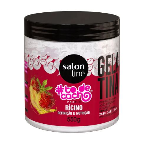 Gelatina #todecacho Óleo de Rícino Definição e Nutrição Salon Line 550 g