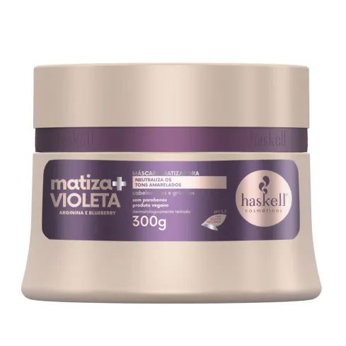 Máscara Matizadora Haskell Matiza+ Violeta 300 g — imagem 1