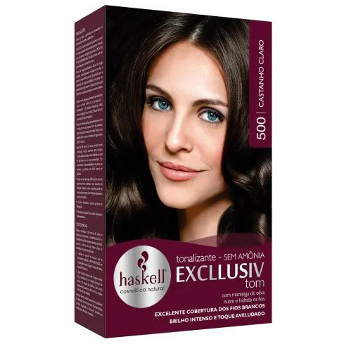Tonalizante Haskell Excllusiv Tom 500 Castanho Claro 40 g — imagem 1