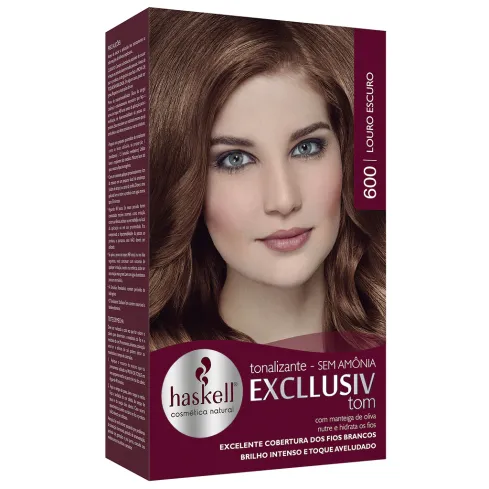 Tonalizante Haskell Excllusiv Tom 600 Louro Escuro 40 g — imagem 1