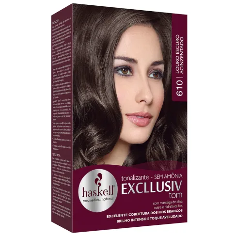 Tonalizante Haskell Excllusiv Tom 610 Louro Escuro Acinzentado 40 g — imagem 1