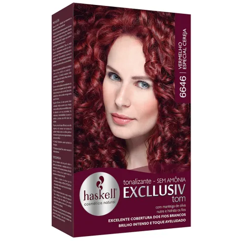 Tonalizante Haskell Excllusiv Tom 6646 Vermelho Especial Cereja 40 g — imagem 1
