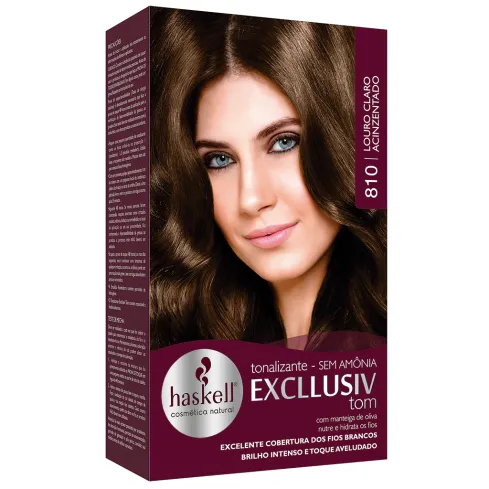 Tonalizante Haskell Excllusiv Tom 810 Louro Claro Acinzentado 40 g — imagem 1