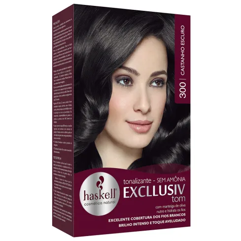 Tonalizante Haskell Excllusiv Tom 300 Castanho Escuro 40 g — imagem 1